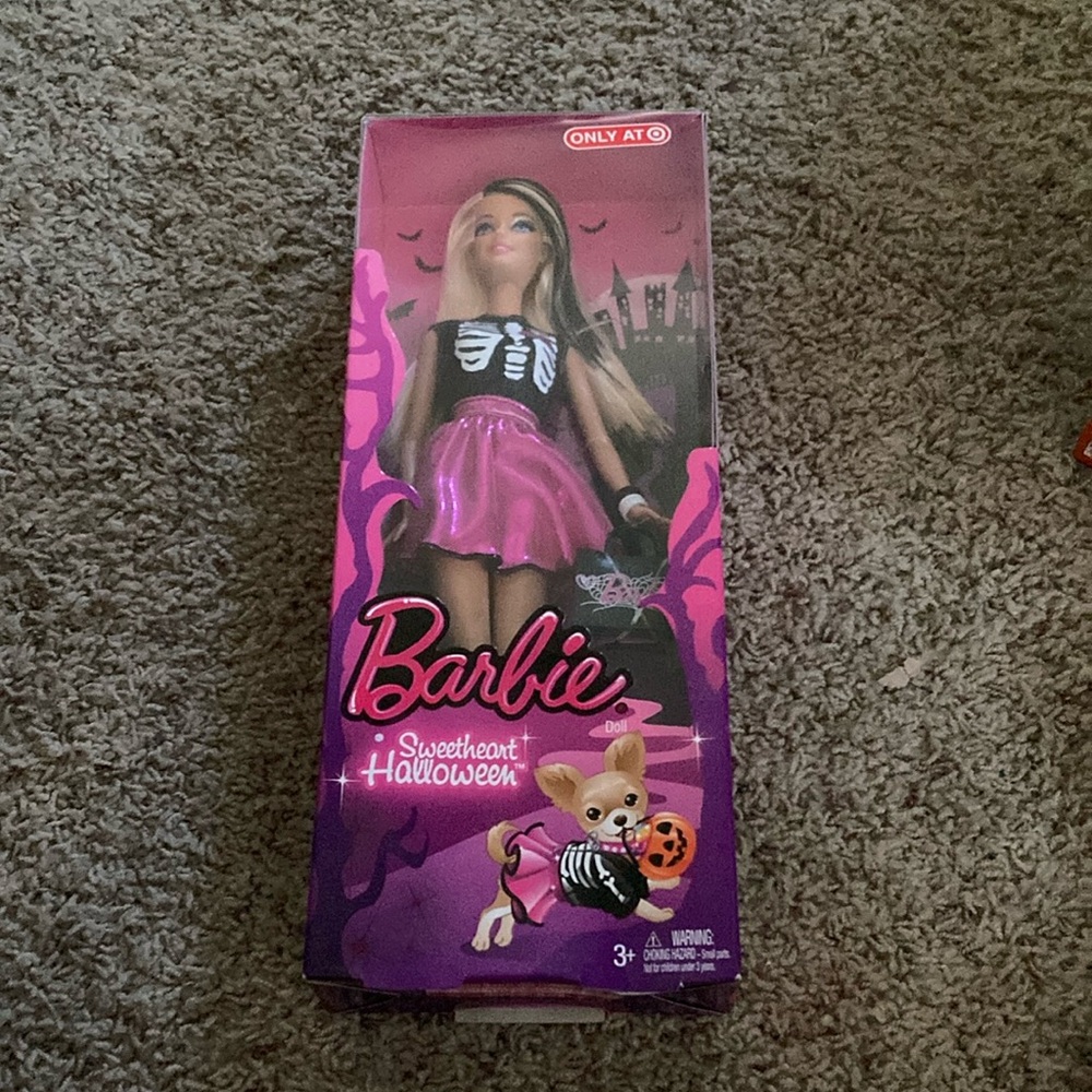 New Barbie Sweetheart Halloween Doll - Pink and Black